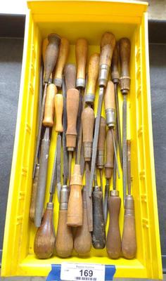 Sale Photo Thumbnail #173: Vintage Wooden Handle Rasps / Files B