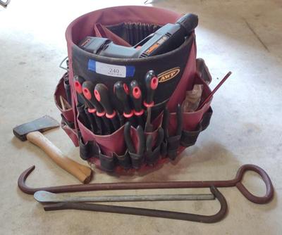 Sale Photo Thumbnail #244: AWP Pocket Bucket Tool Organizer w/ Tools