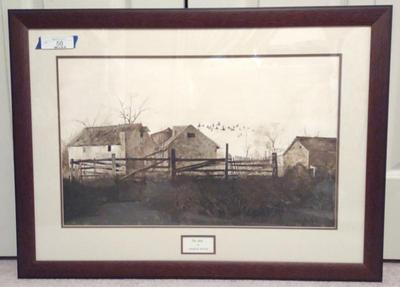 Sale Photo Thumbnail #54: Andrew Wyeth "The Mill" Framed Art Print