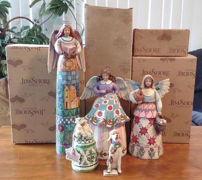 Sale Photo Thumbnail #299: 5 Jim Shore Figurines (4 boxes)