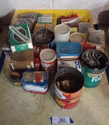 Sale Photo Thumbnail #266: Large Lot of Nails (Various Sizes) - B