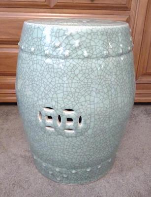 Sale Photo Thumbnail #315: Ceramic Glazed Garden Stool