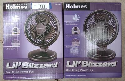 Sale Photo Thumbnail #115: 2 Holmes Lil Blizzard Oscillating Fans