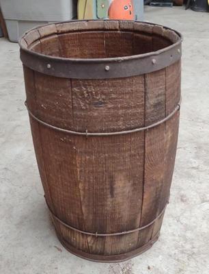 Sale Photo Thumbnail #130: Antique Wooden Barrel
