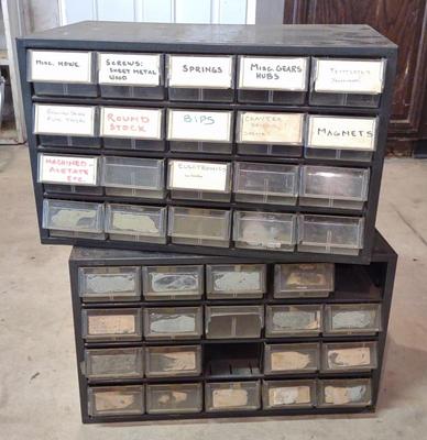 Sale Photo Thumbnail #248: Two Metal Hardware Organizers