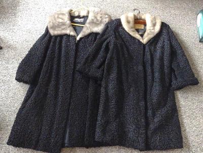 Sale Photo Thumbnail #304: Two Lambs Wool and Mink Fur Coats