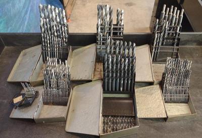 Sale Photo Thumbnail #197: 7 Vintage Drill Index Drill Bit Sets