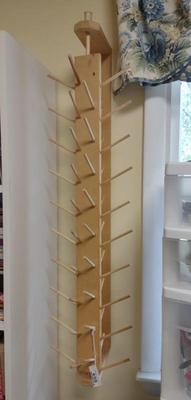 Sale Photo Thumbnail #662: Handmade Wooden Sewing Thread Rack