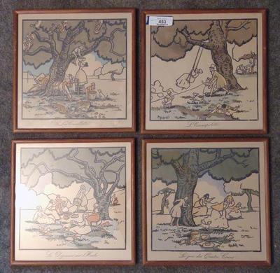 Sale Photo Thumbnail #457: 4 Pierre Noury Art Prints in Frames