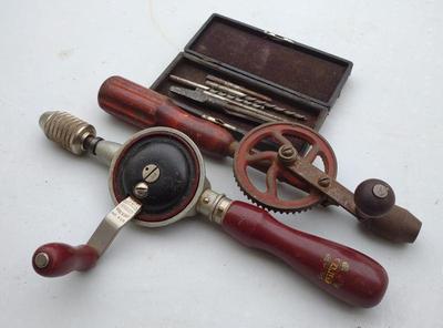 Sale Photo Thumbnail #181: 2 Antique Hand Drills