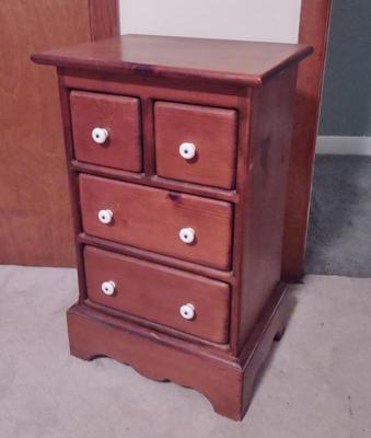 Sale Photo Thumbnail #342: Vintage Small 4 Drawer Chest of Drawers