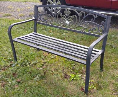 Sale Photo Thumbnail #48: Outdoor Metal Patio / Garden Bench A