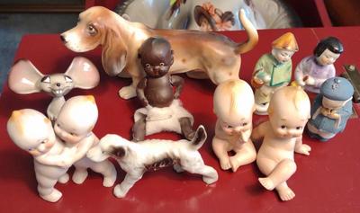 Sale Photo Thumbnail #399: Vintage Japan Bisque Porcelain Figures