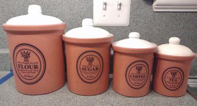 Sale Photo Thumbnail #360: Himark Terracatta Kitchen Canister Set