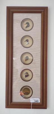 Sale Photo Thumbnail #353: Ducks Unlimited Miniature Duck Head Framed Art