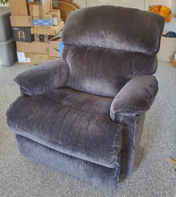Sale Photo Thumbnail #480: La-Z-Boy Blue Upholstered Recliner - B