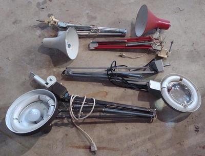 Sale Photo Thumbnail #232: Mounted Workshop Articulating Boom Lamps