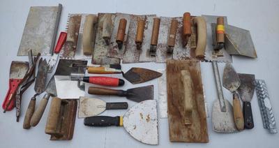 Sale Photo Thumbnail #254: Masonry Trowels & Hand Tools