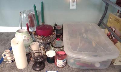 Sale Photo Thumbnail #567: Candles & Candleholders