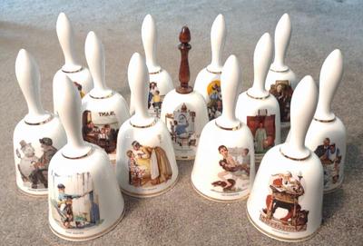 Sale Photo Thumbnail #557: Norman Rockwell Porcelain Bell Set