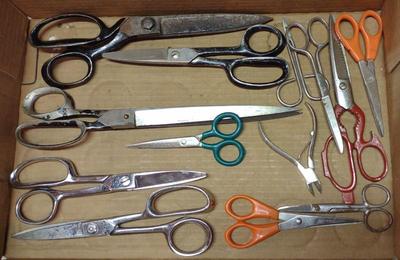 Sale Photo Thumbnail #202: Vintage Tailor Shears & Scissors