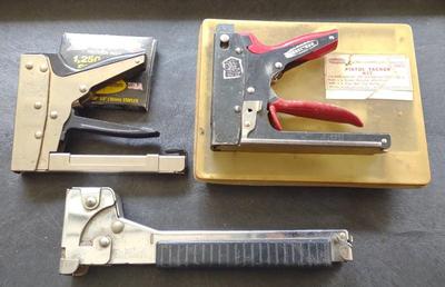 Sale Photo Thumbnail #217: Three Vintage Staple Guns Incl. Craftsman