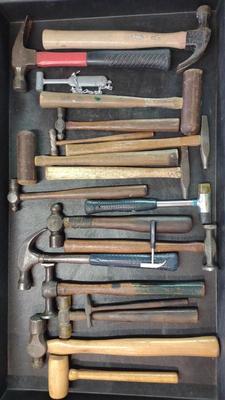 Sale Photo Thumbnail #206: Variety of Hammers