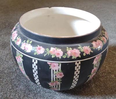 Sale Photo Thumbnail #317: Crown Ducal Rose Decorated Fish Bowl Planter