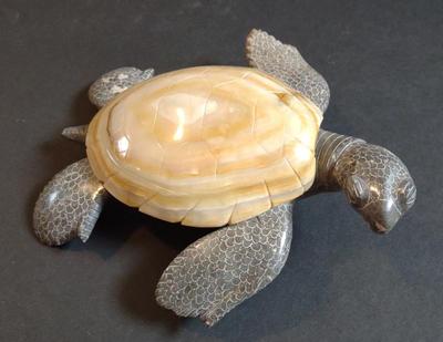 Sale Photo Thumbnail #306: 8" Carved Stone Sea Turtle Figurine
