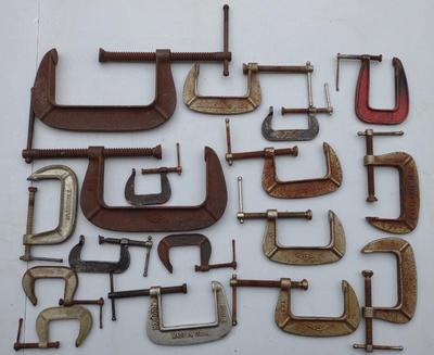 Sale Photo Thumbnail #188: Vintage Wood Working C Clamps