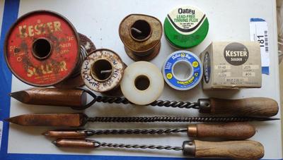 Sale Photo Thumbnail #185: Antique Wooden Handle Soldering Irons
