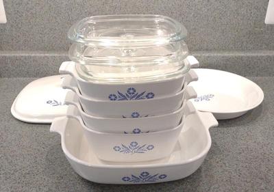 Sale Photo Thumbnail #365: Corning Ware Blue Cornflower Casserole Set