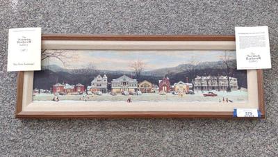 Sale Photo Thumbnail #583: Norman Rockwell Gallery Print on Canvas Art w/ COA