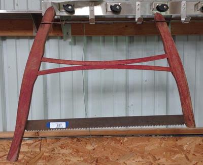 Sale Photo Thumbnail #631: Vintage Crosscut Saw