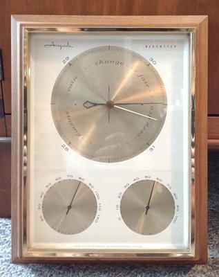 Sale Photo Thumbnail #88: Vintage Airguide Framed Barometer Wall Station