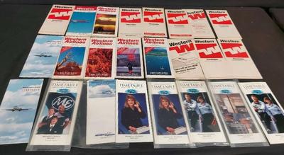 COLLECTION OF WESTERN & MIDWEST TIMETABLES