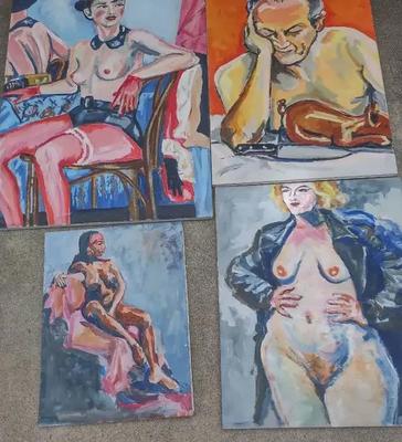 ORIGINAL NUDE PAINTINGS OF VARIOUS SIZES