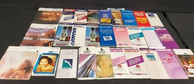 COLLECTION OF HAWAIIAN AIR, SINGAPORE AIRLINE, AND BRANIFF TIMETABLES