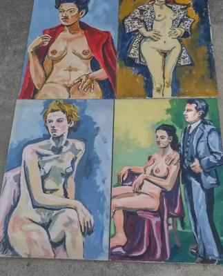 ORIGINAL ART LOT 3 - PRIMITIVE NUDES