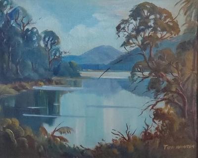 "WEST COAST - NEW ZEALAND" OIL PAINTING BY TUI WINTER