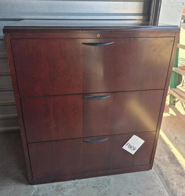 Large Wood Filing Cabinet