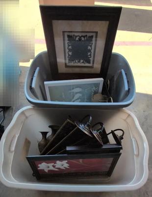 2 Tubs Of Decor