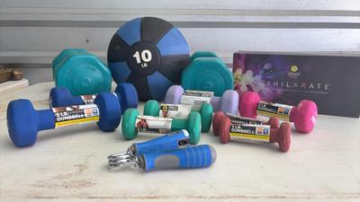 Weights & Zumba Fitness DVDs