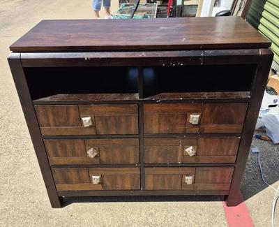 Wood Media Cabinet