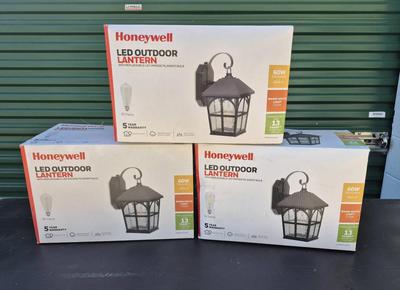 Honeywell NIB LED Outdoor Lanterns (3)