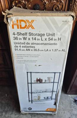HDX 4-Shelf Metal Storage Unit (NIB?)