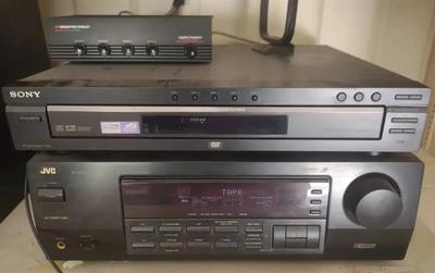 JVC RX-6008v AV CONTROL RECEIVER, SONY DVP-NC675P DVD PLAYER AND MONSTER CABLE CONTROLLER