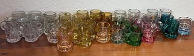 Federal Glass Colorful Mini Mug Collection