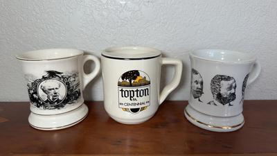 Mustache & Advertising Shaving Mugs