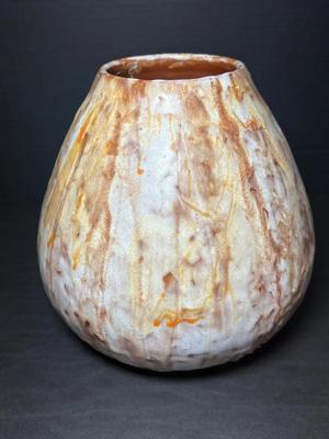 Textured Organic Vase w/ Artist Signature